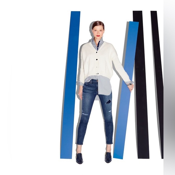 Demylee Peyton Cardigan Sweater | Color: Beige | Size: Medium - Picture 2 of 6